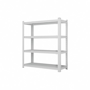 【好氣氛家居】4層可調式置物收納角鋼架/收納架/置物架/四層架/鐵架(60CM/2色任選)4層白色