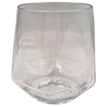 GrandTies 鑽石系列Tritan杯子四件組 350mL 防碎 幾何鑽石設計  透明色  1組