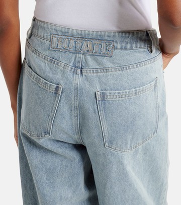 Rotate Lace-detail straight jeans