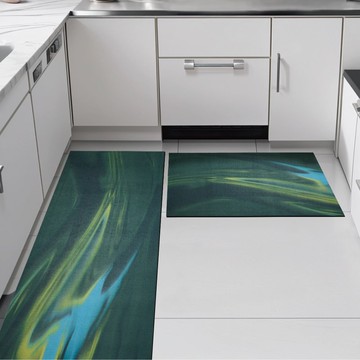 【日竹門】軟式珪藻土廚房吸水地墊 流光歲月(120x50cm、75x50cm)