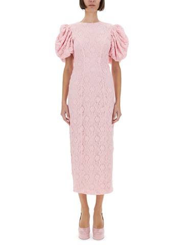 rotate birger christensen lace midi dress