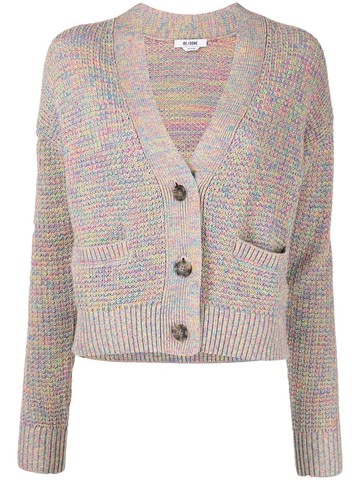 RE/DONE - 90s oversized cardigan - women - Linen/Flax/Cotton - S - Pink