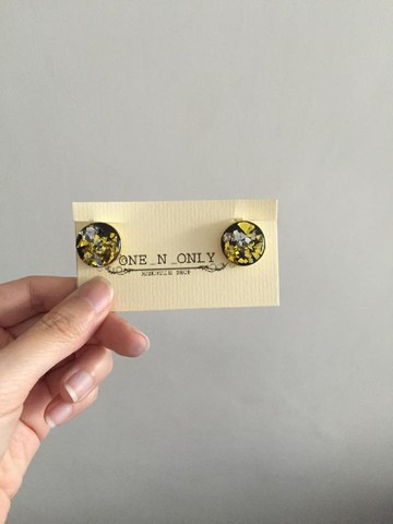 手繪閃粉袖口鈕