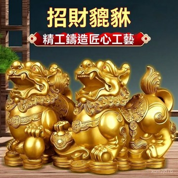 🙏🏻紫南宮過爐 開光🔥八月初更新-貔貅招財擺件一對皮丘招財鎮宅家用客廳喬遷店鋪辦公室開業擺件 VMAU