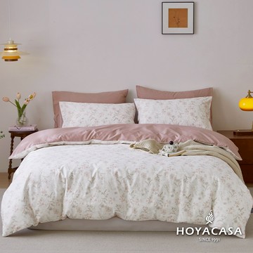 HOYACASA 精梳棉兩用被床包組(天絲入棉30%)｜花漾蔓蔓｜(單人/雙人/加大)