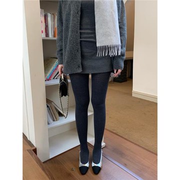 popchee｜羊毛蠶絲褲襪｜秋冬b入的兩色連體褲襪～穿至十度左右