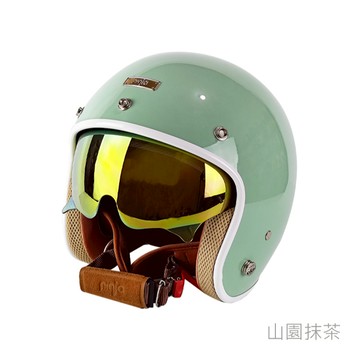 華泰 Ninja 安全帽 K-806Y  K-806SY 漾蜜墨鏡騎士帽 山園抹茶 金屬齒排釦 全拆洗 復古帽 半罩