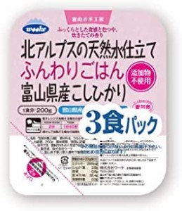 ウーケ ふんわりごはん 富山県産コシヒカリ (200g×3P)×8個