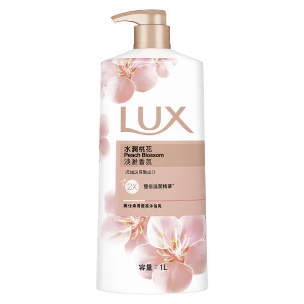 麗仕柔膚香氛沐浴乳水潤桃花1L