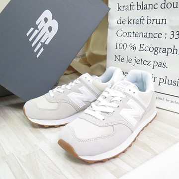 New Balance NB574 復古運動鞋休閒鞋B楦WL574PC2 女款米白【iSport愛
