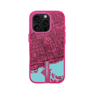 iPhone 16 Pro Clear 粉漾桃 - JOCR - Toronto (Black Logo)