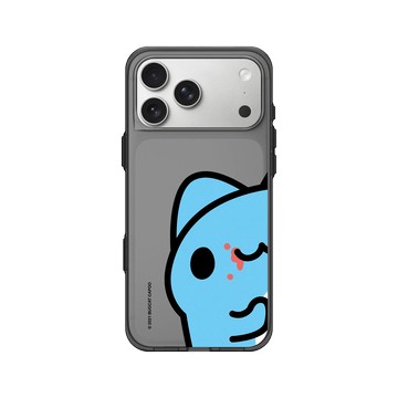 iPhone 17 Pro Max Clear (相機按鈕) 酷墨灰 - 貓貓蟲咖波 Bugcat Capoo - 咖波偷看你