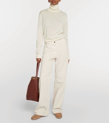 The Row Lucca leather loafers