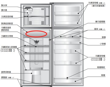 panasonic NR-B426GV的魚肉保鮮盒蓋