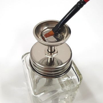 TANAGER 刷具清潔專用玻璃Menda按壓瓶 180ml  1個  透明