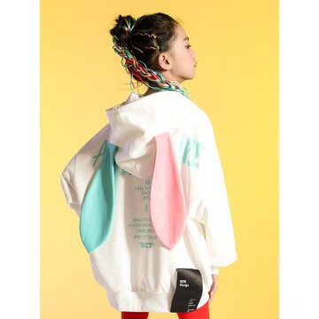 女童衛衣外套2025秋裝新款中大童兒童洋氣秋季早秋針織上衣連帽