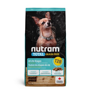 Nutram紐頓 - T28無榖挑嘴全齡迷你犬(鮭魚+鱒魚) 2Kg