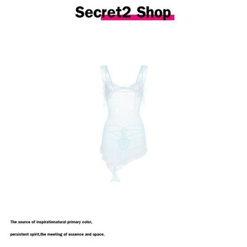 7628 粉絲收藏📎Secret2 Shop 性感蕾絲微透絕美海邊旅遊度假不規則丁字睡裙女士KN9S