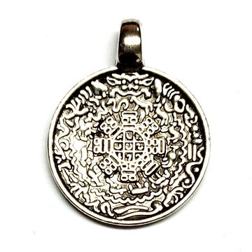 2.2公分開光藏銀八吉祥/九宮八卦/文殊九宮八卦護身符項鍊(附開光證書)