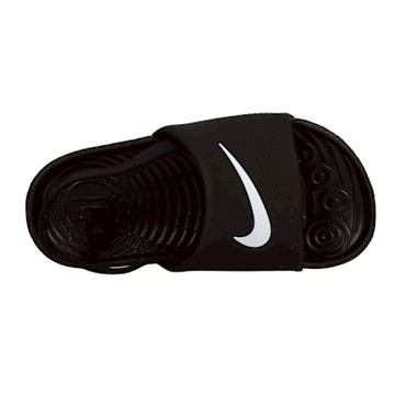 NIKE KAWA SLIDE TD 男女小童涼拖鞋-海邊 海灘 戲水 沙灘 BV1094-001 黑白