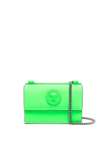 Versace - La Medusa wallet-on-chain bag - women - Polyurethane - One Size - Green