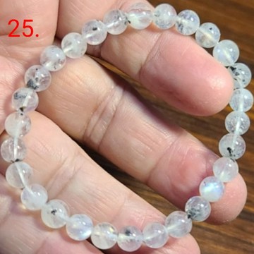 藍月光石 月光石 手鍊 手環 手珠5mm 6mm 7mm天然❤水晶玉石特賣#R031-9