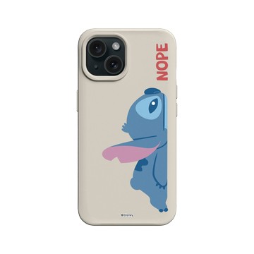 iPhone 15 SolidX 貝殼灰 - 迪士尼-史迪奇 Disney Stitch - 史迪奇 - 哼 NOPE