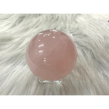 遇見～粉晶 粉水晶球 水晶球 水晶球 天然水晶 雙芒水晶 星芒粉晶