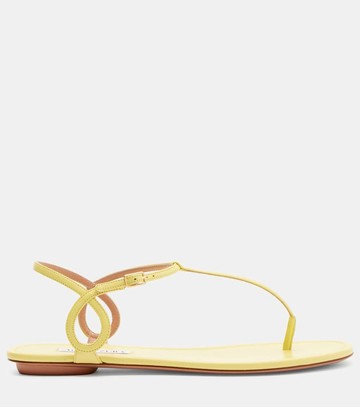 Aquazzura Almost Bare leather thong sandals
