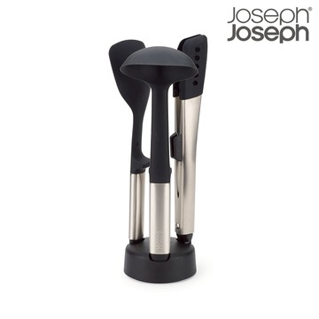 Joseph Joseph 不沾桌矽膠料理鏟杓3件組(附立座)