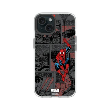 iPhone 15 Clear 透明 - 迪士尼-漫威 Marvel - 蜘蛛人-漫畫風格