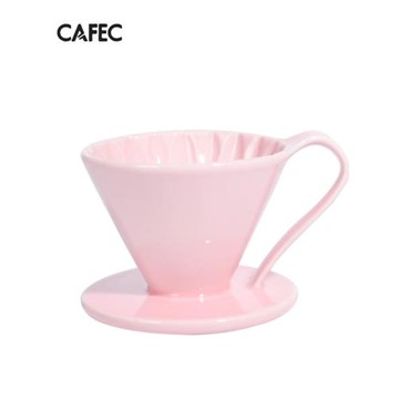 日本原產有田燒三洋CAFEC咖啡陶瓷花漾濾杯花瓣V60過濾杯手沖濾杯