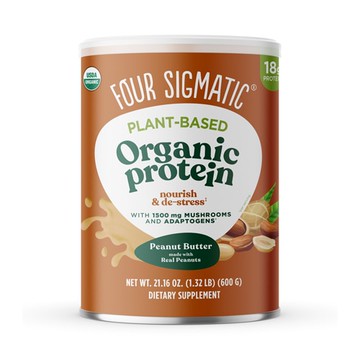Four Sigmatic Organic Plant-Based Protein with Superfoods Peanut Butter 21.16 oz