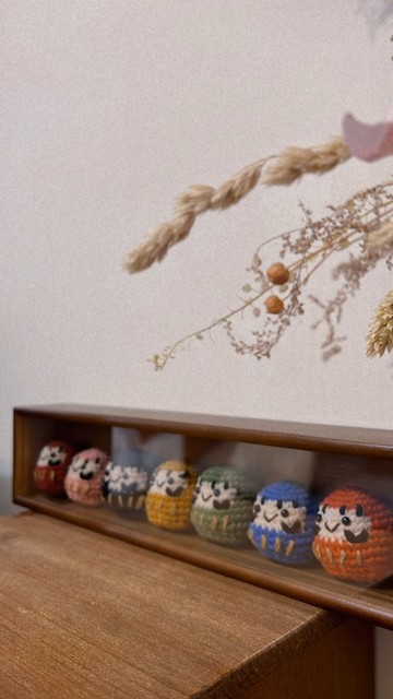 七彩祈福達摩木盒組