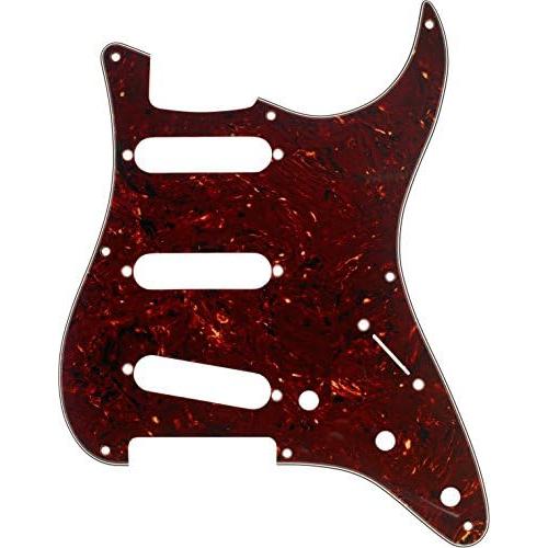 フェンダーピックガード Pickguard, StratocasterR S S S Left-Hand, 8-Hole Mount, White,