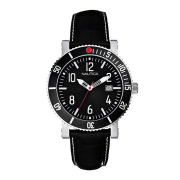 NAUTICA 經典武士時尚腕錶-黑