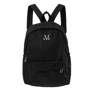 韓國 MUCENT DONDA SIGNATURE LOGO BACK PACK 基本款刺繡Logo後背包 黑色 BLACK