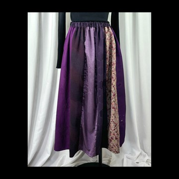 紫色 || 和服 || 拼接 || 長裙 || 現貨