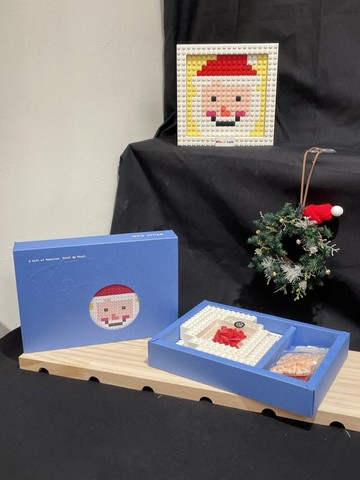 【聖誕拼圖 交換禮物】聖誕系列 16X16 DIY套裝-聖誕老公公