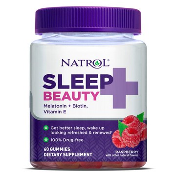 Natrol Sleep + Beauty Gummy Raspberry 60 Gummies