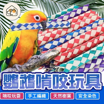 【啃咬玩耍👍】鸚鵡編織玩具 鸚鵡啃咬玩具 長形編織管 彩色編織串 耐咬玩具 磨嘴玩具 編織玩具 鸚鵡玩具 鸚鵡訓練用品