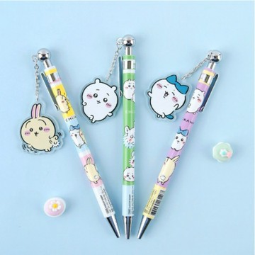 韓國吉伊卡哇｜吊飾自動鉛筆0.5mm /銀色款/按壓式自動筆/小可愛/小八/烏薩奇/chiikawa