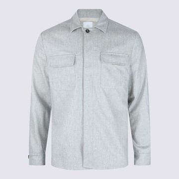 Eleventy Grey Wool Shirt