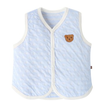 【SISSO有機棉】布藍尼小熊二重織空氣棉小背心