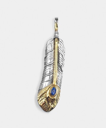 Golden Arrow Feather Pendant