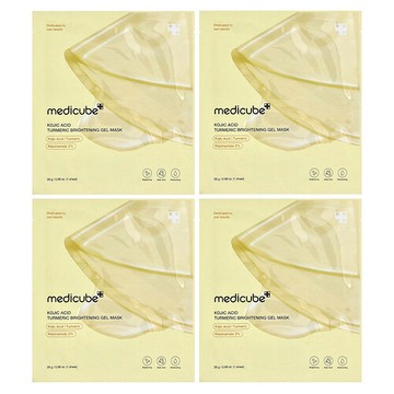 Medicube, 曲酸姜黃亮膚凝膠美容面膜，4 片，每片 0.98 盎司（28 克）