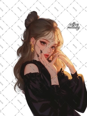 original sticker no.1798 人物貼紙 原創貼紙 原創人物貼紙 裝飾貼紙 cotton melody