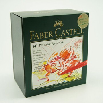 纏繞繪圖輝柏 Faber-Castell 藝術家級 PITT 60色 彩繪毛刷筆藝術筆