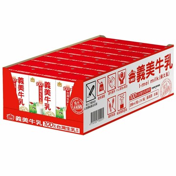 [COSCO代購6] C159235 義美 無調整保久乳 250毫升 X 24入
