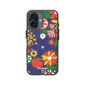 iPhone 17 Clear (相機按鈕) 酷墨灰 - Knock Knock A2Z - 想放假的熱帶花朵